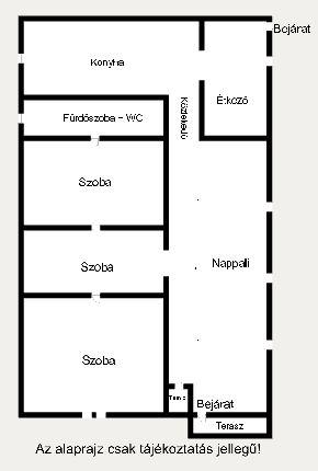 Erken, 79 nm-es, 3 szobás családi ház eladó!