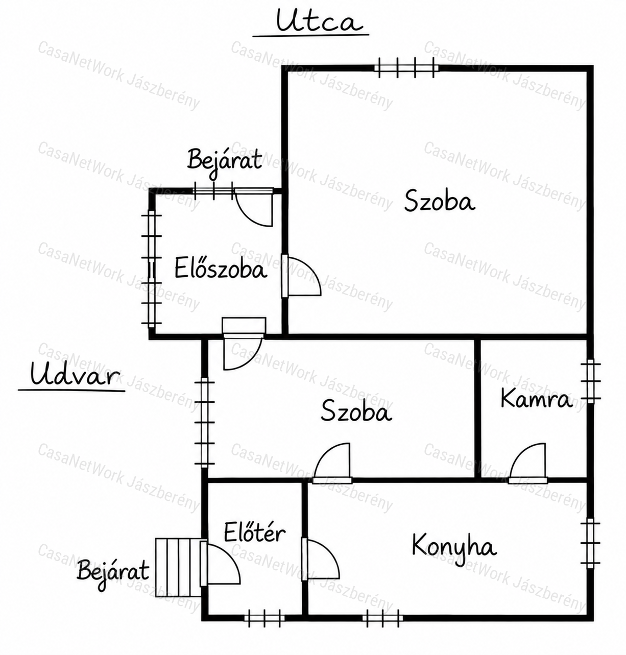 Tarnaörsön 61 nm-es, 2 szobás, vályog építésű családi ház eladó!