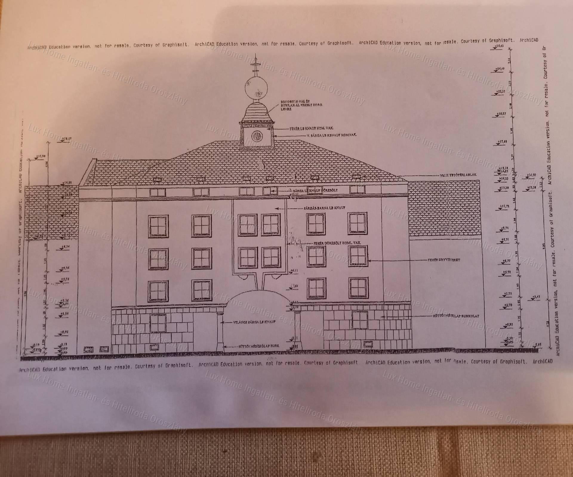 Eladó Oroszlány központjában 478 m2-es társasház befektetőknek
