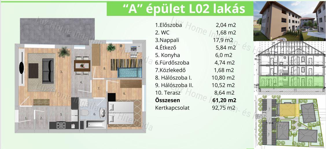 Újépítésű lakások- Tatabánya, Kertváros