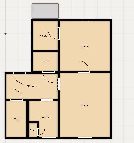 Eladó Oroszlányon egy első emeleti  57 m² erkélyes lakás.