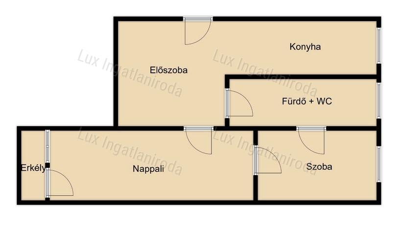 Komárom Szívében 2. emeleti, 54 m²-es, szigetelt tégla lakás eladó!