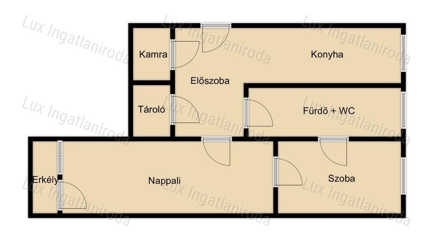 Komárom szívében 4. emeleti 55 m2-es lakást kínálok eladásra!