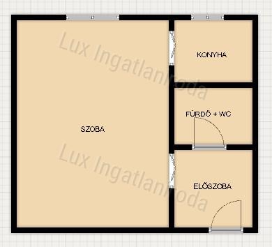 Eladó 27 m²-es, frissen felújított garzon Komárom központjában!