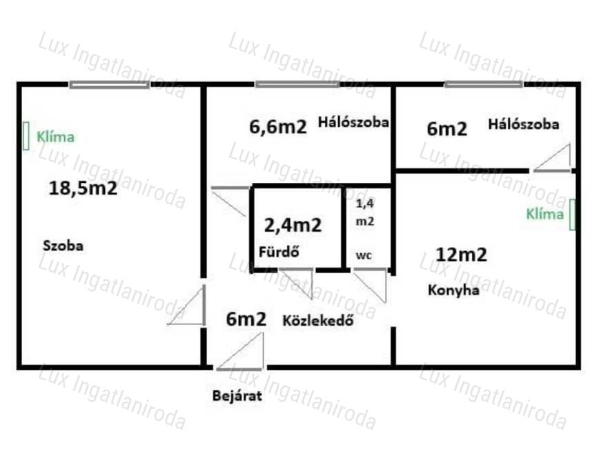 Eladó Tatabánya Ifjumunkás úton egy 53 nm egyedileg átalakított lakás.