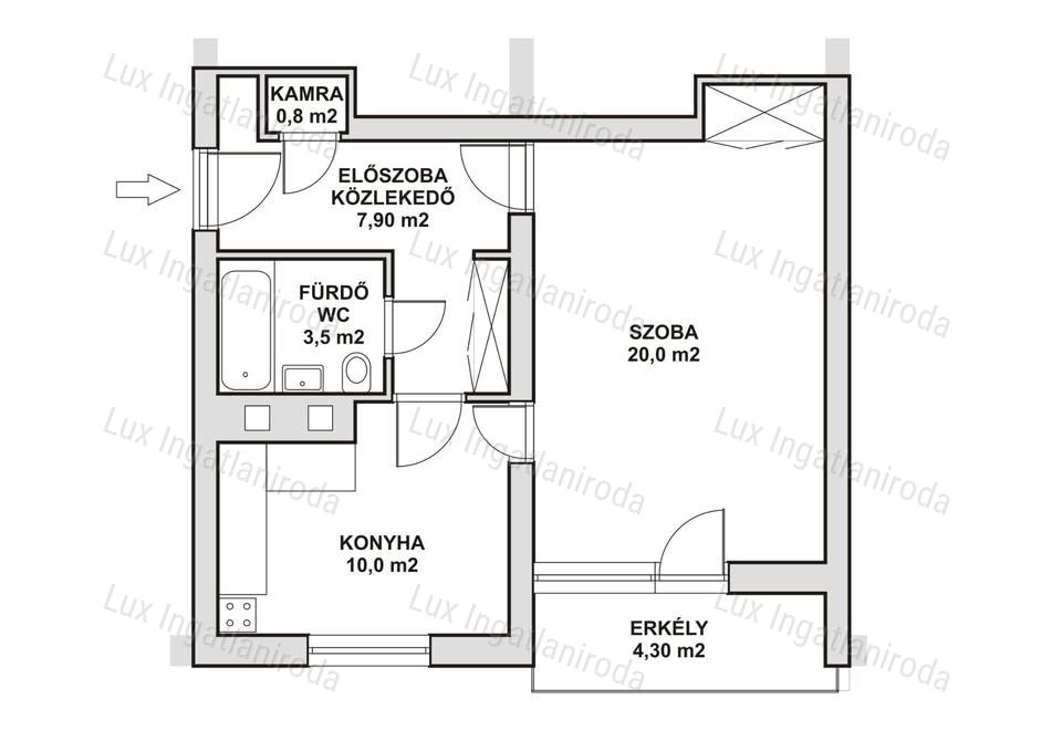 Eladó Tatabányán a Kós Károly úton 3. emeleti lakás