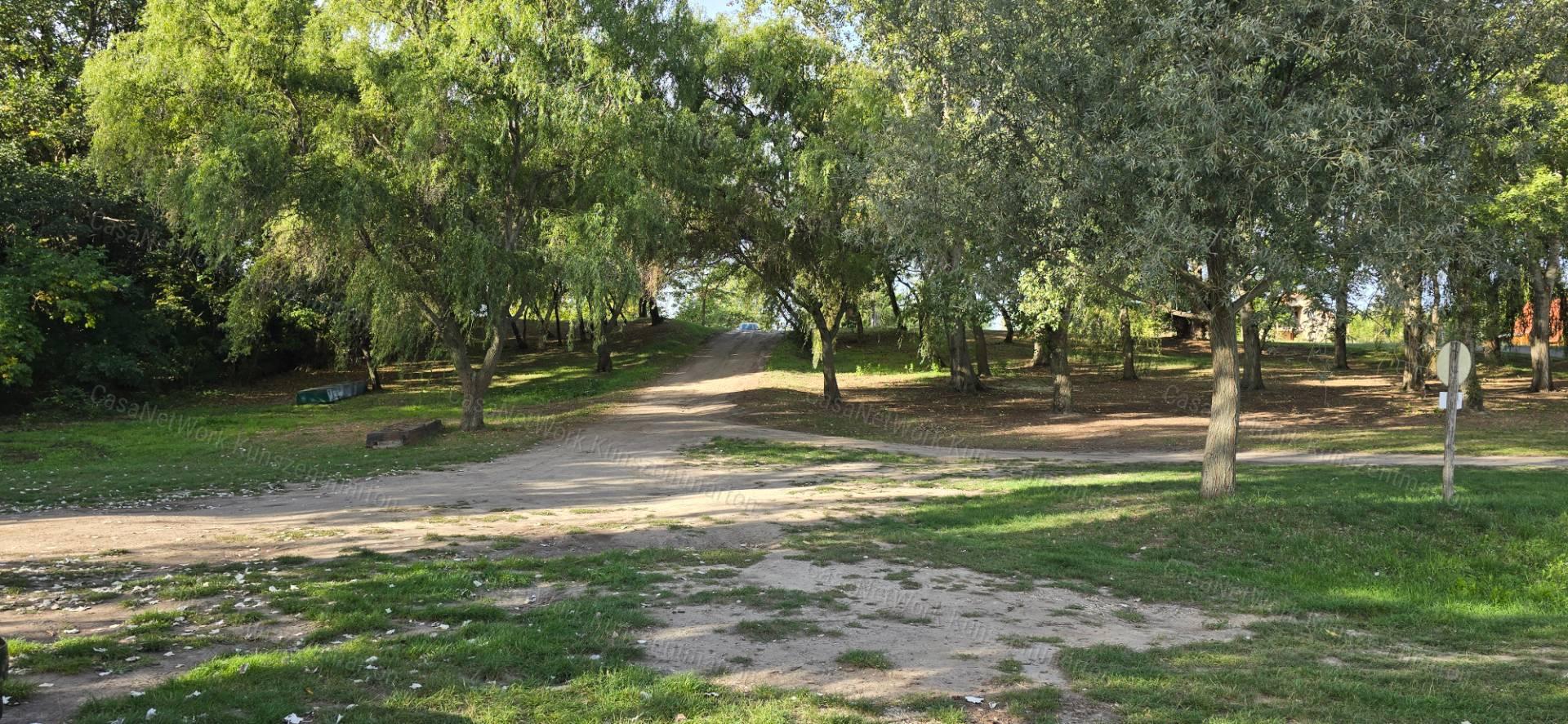 Tiszaalpáron a Holtágnál eladó telek, 31 m2-es nyaralóval