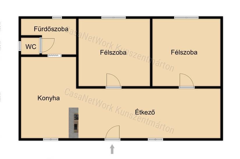 Cserkeszőlőn eladó üdülőövezeti, kétszintes nyaraló