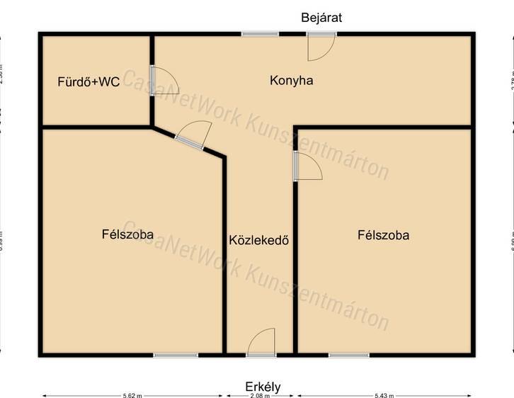 Cserkeszőlőn eladó üdülőövezeti, kétszintes nyaraló