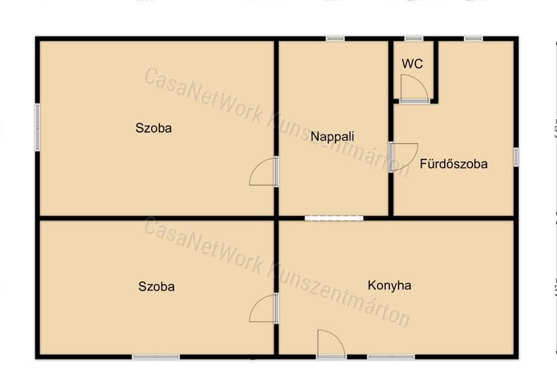 Tiszaföldváron eladó azonnal költözhető családi ház