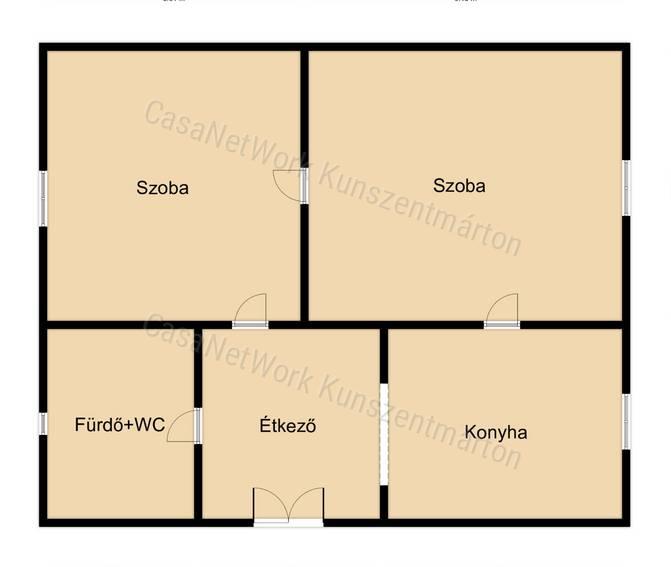 Nagyréven eladó tégla építésű kertes családi ház