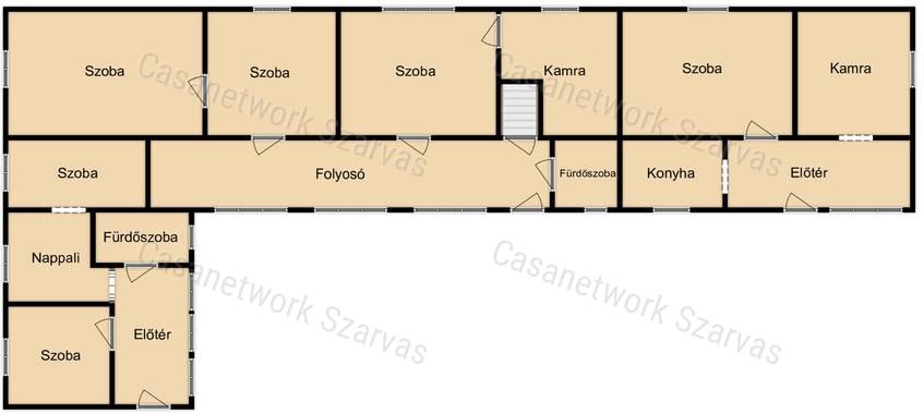Szarvason, több lakrészből álló, 186 nm-es családi ház eladó