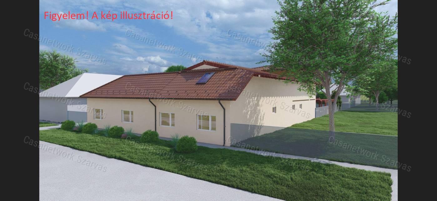 Szerkezetkész, négylakásos társasházként kivitelezhető ingatlan eladó