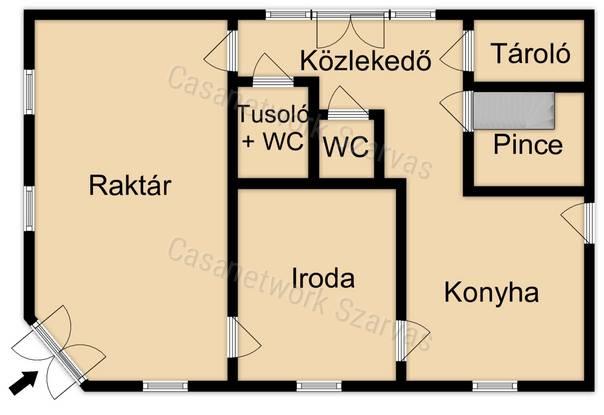 Szarvason, felújított, 122 nm üzlethelyiség szeptembertől kiadó