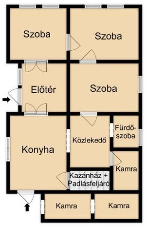 Csabacsűdön, azonnal költözhető, tágas családi ház eladó