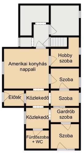 Szarvas központjától 600 méterre 5 szobás családi ház eladó