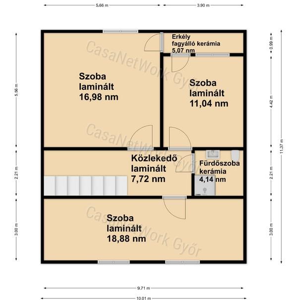 Felújított, napelemes családi ház eladó Győrújbaráton